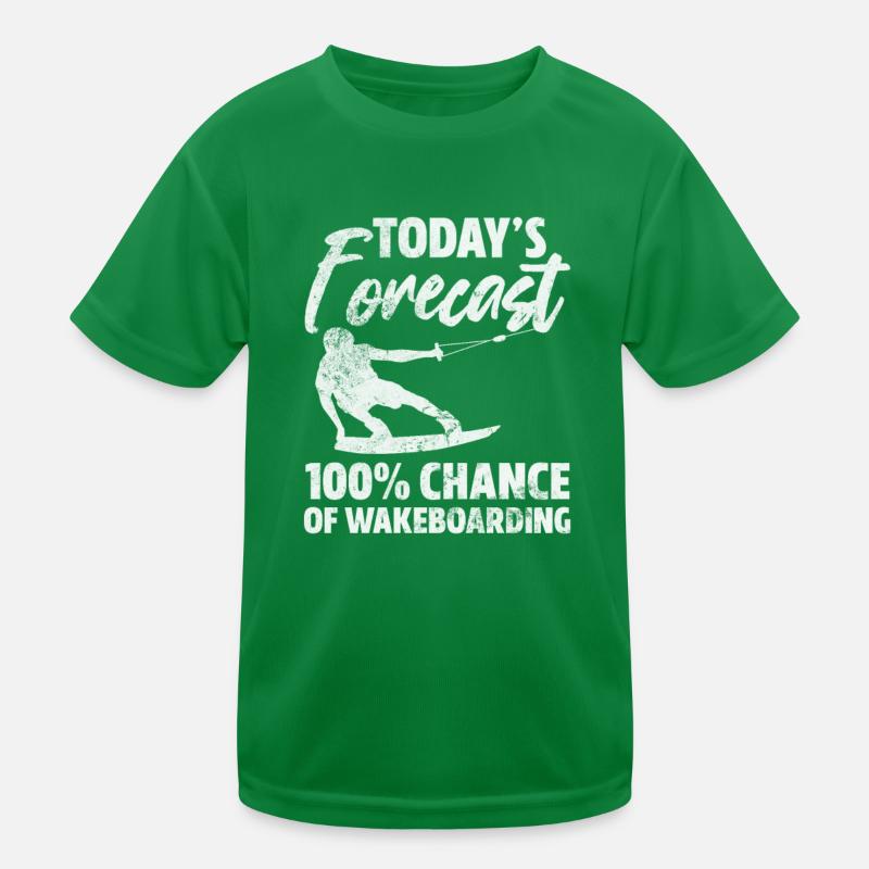 Wakeboarding Kids Functional T-Shirt