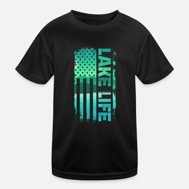 Wakeboard Wakeboarder Wakeboarding Geschenk - Kinder Funktions-T-Shirt - Schwarz