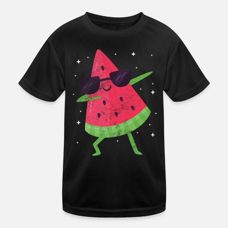 Pastèque - T-shirt sport Enfant - noir