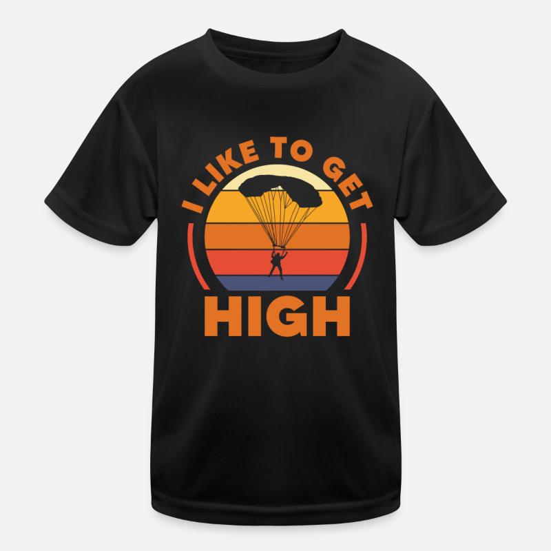 Skydive Skydiver Skydiving Fallschirm Geschenk Kinder Funktions-T-Shirt