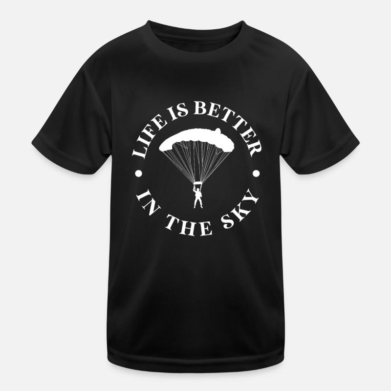 Skydive Skydiver Skydiving Fallschirm Geschenk Kinder Funktions-T-Shirt