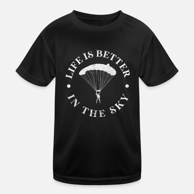 Skydive Kinder Funktions-T-Shirt