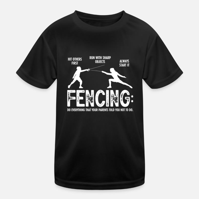 Escrime Épée Sabre Épée Épée Escrime Cadeau T-shirt sport Enfant