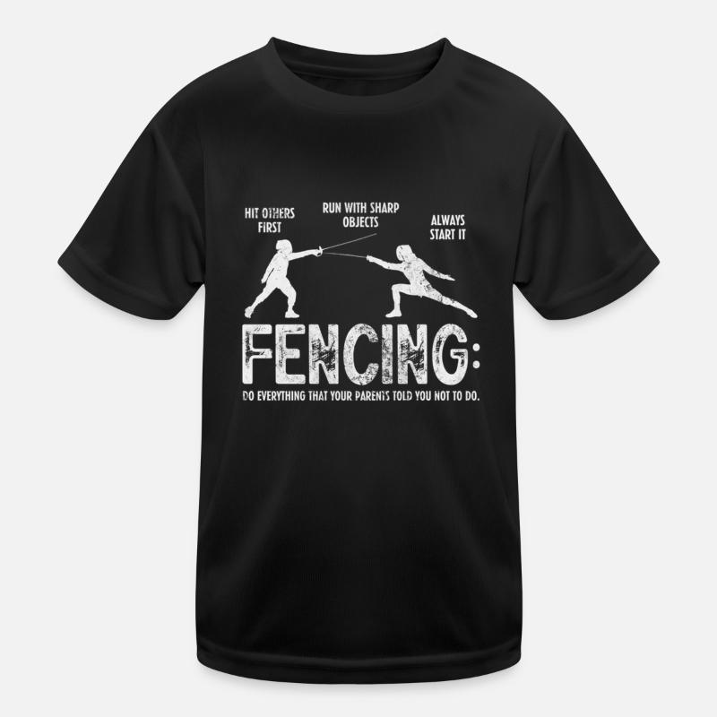 Fencing Kids Functional T-Shirt