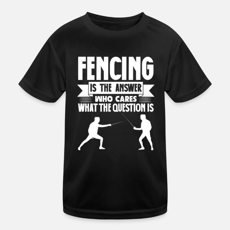 Escrime Épée Sabre Épée Épée Escrime Cadeau T-shirt sport Enfant