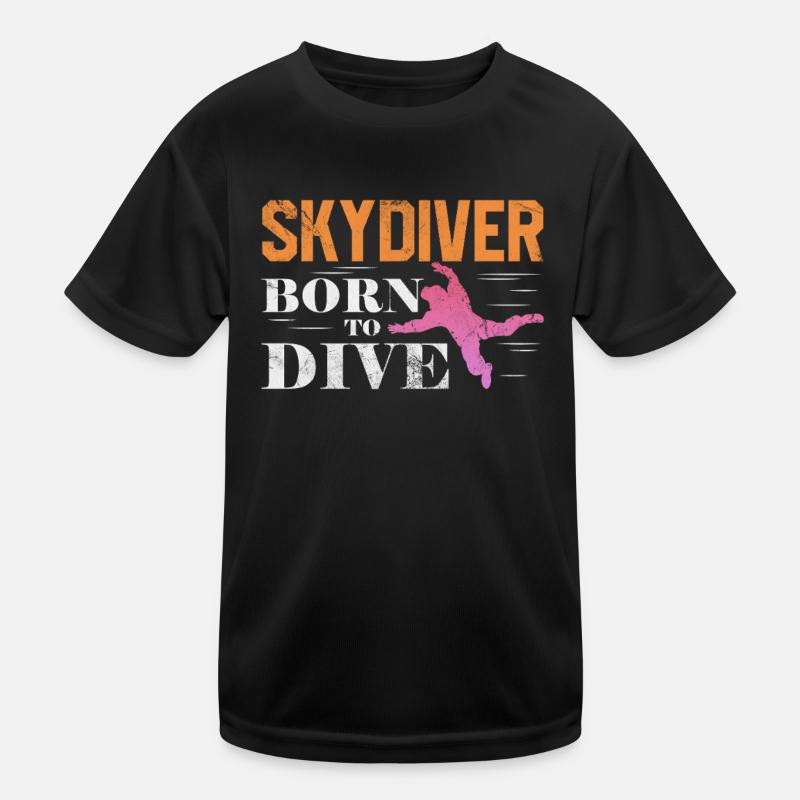 Skydive Kinder Funktions-T-Shirt