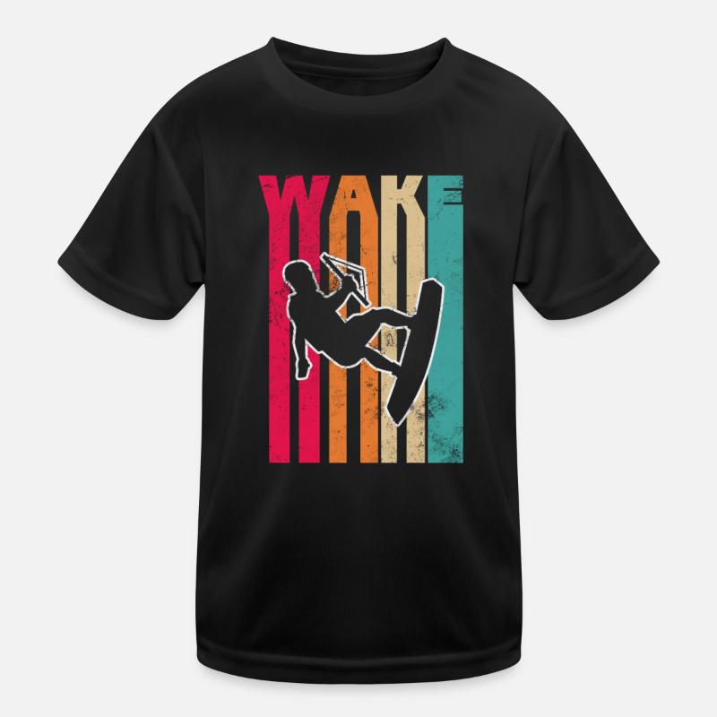 Wakeboarding Kids Functional T-Shirt