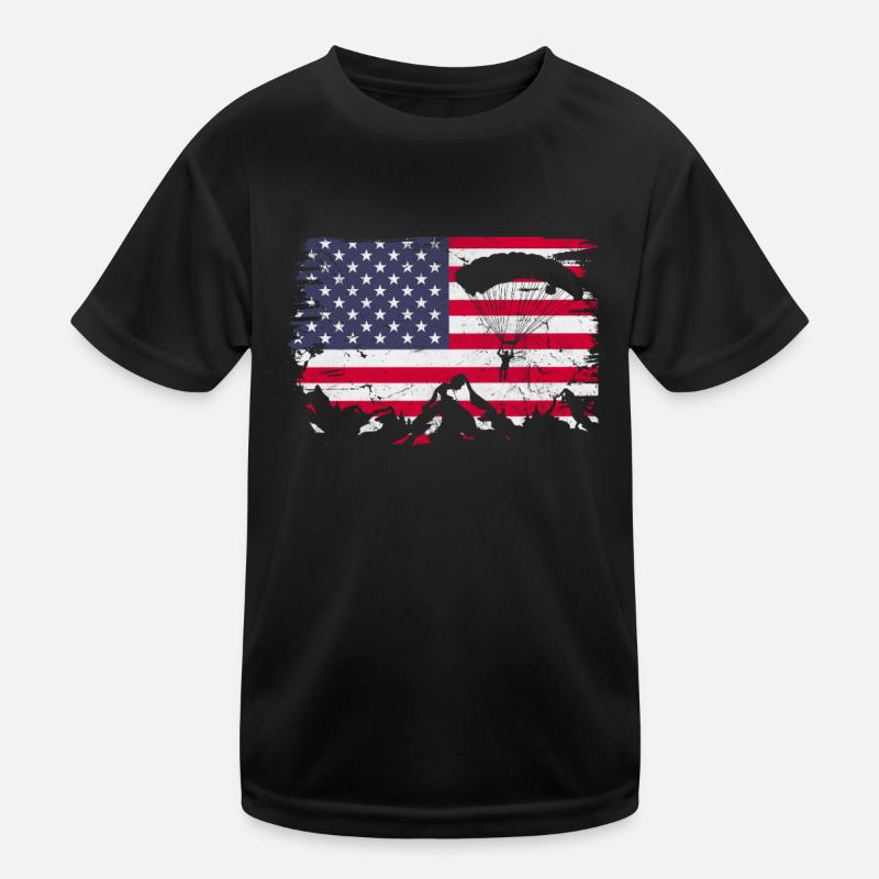 Skydive Kinder Funktions-T-Shirt