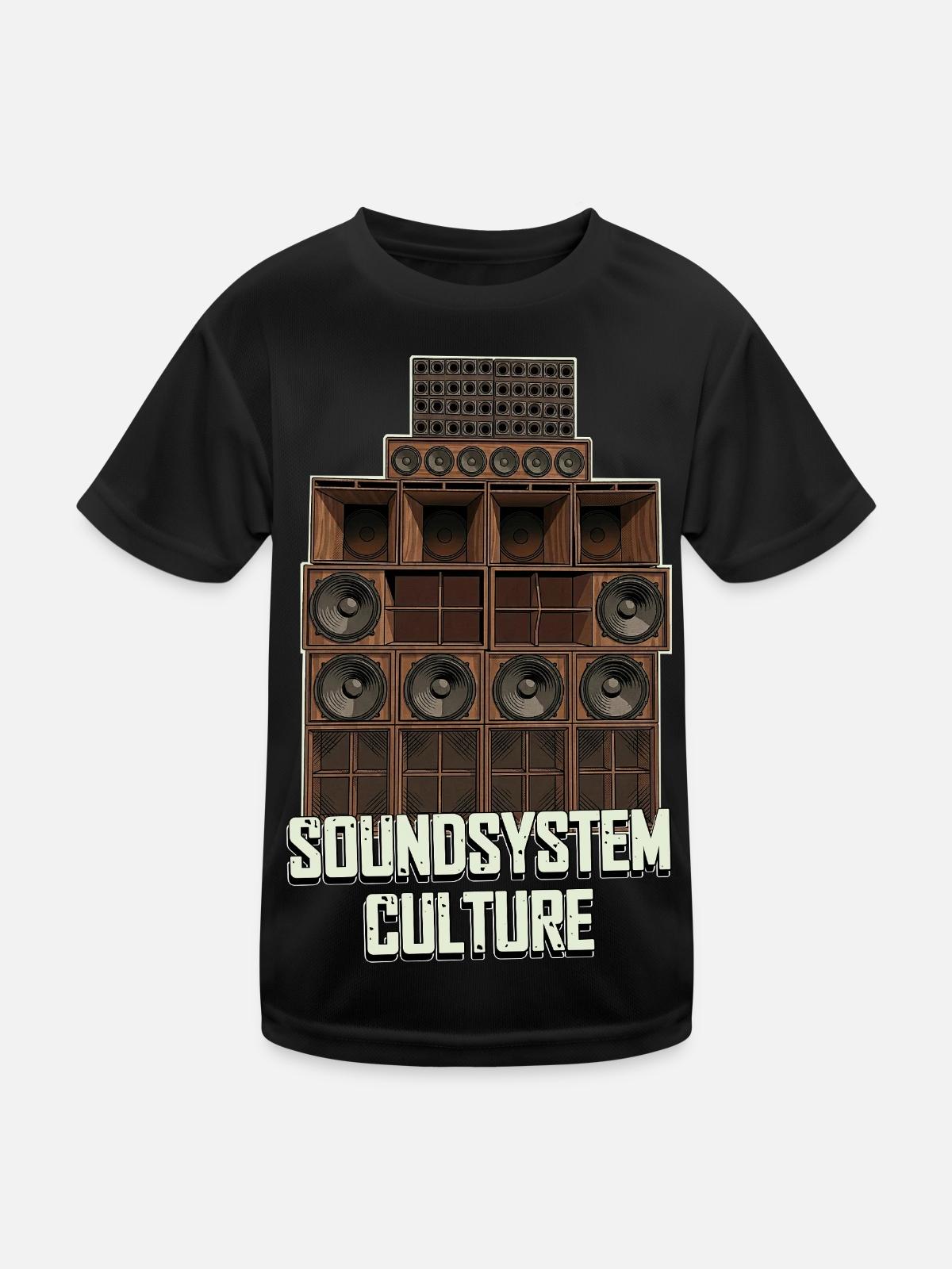 Soundsystem Culture - Kids Functional T-Shirt - black - Front