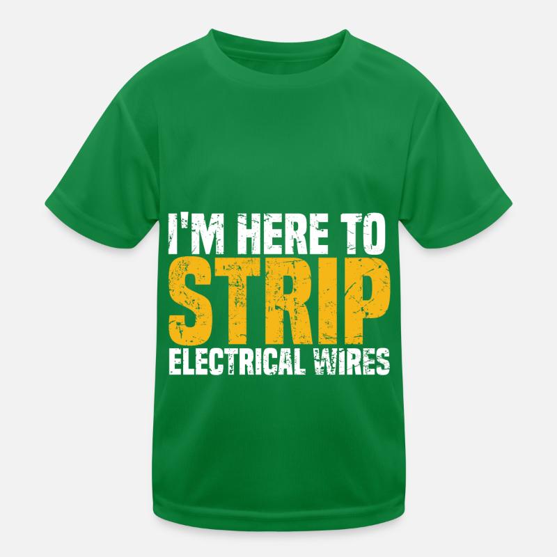 Electrician Electrical Engineer Electronics Technician Kids Functional T-Shirt