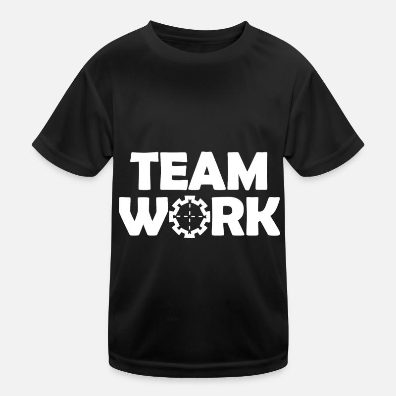 The team work Kids Functional T-Shirt
