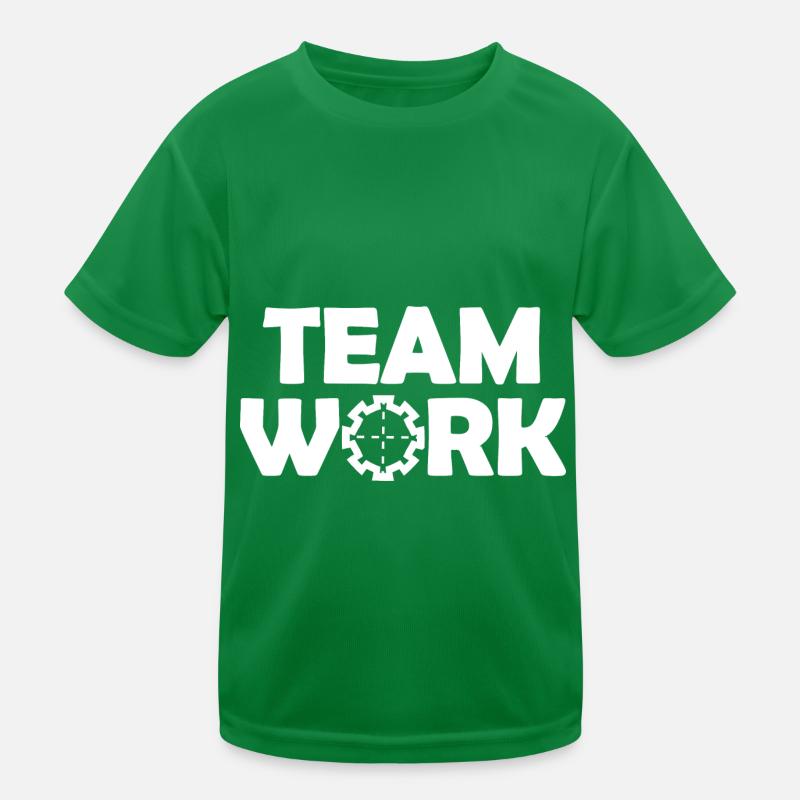 The team work Kids Functional T-Shirt