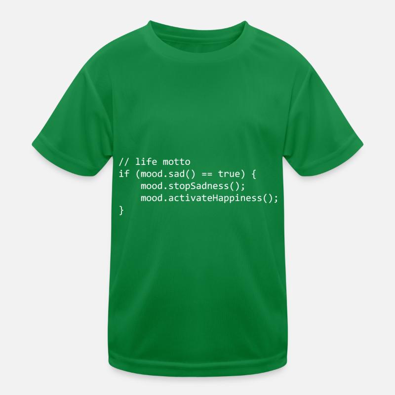 life motto for a programmer/informatiker Kids Functional T-Shirt