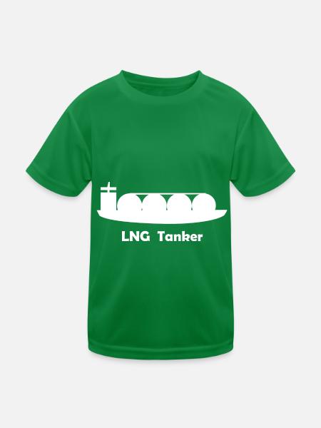 Der LNG Tanker - Kinder Funktions-T-Shirt - Kelly Green - Vorne