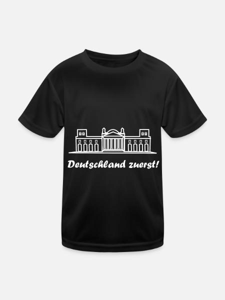 Die richtige Wahl - Kinder Funktions-T-Shirt - Schwarz - Vorne