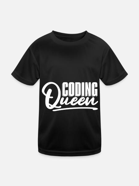 Programmierer Coder Software Entwickler - Kinder Funktions-T-Shirt - Schwarz - Vorne