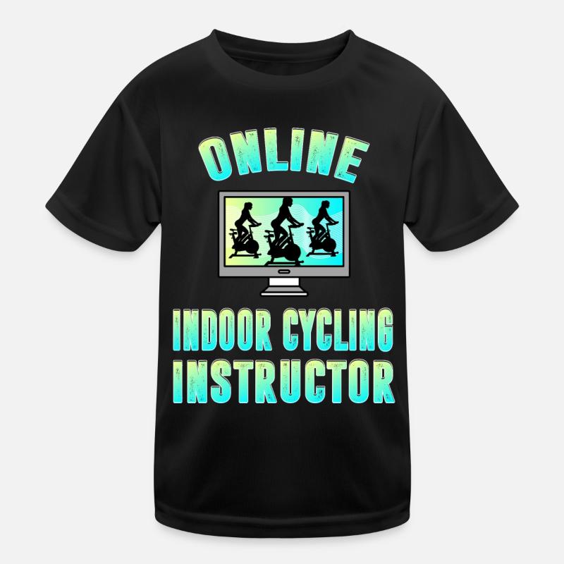 Online Indoor Cycling Instructor Kinder Funktions-T-Shirt