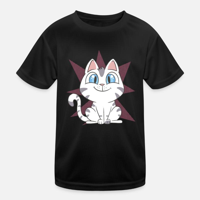 Chat mignon T-shirt sport Enfant