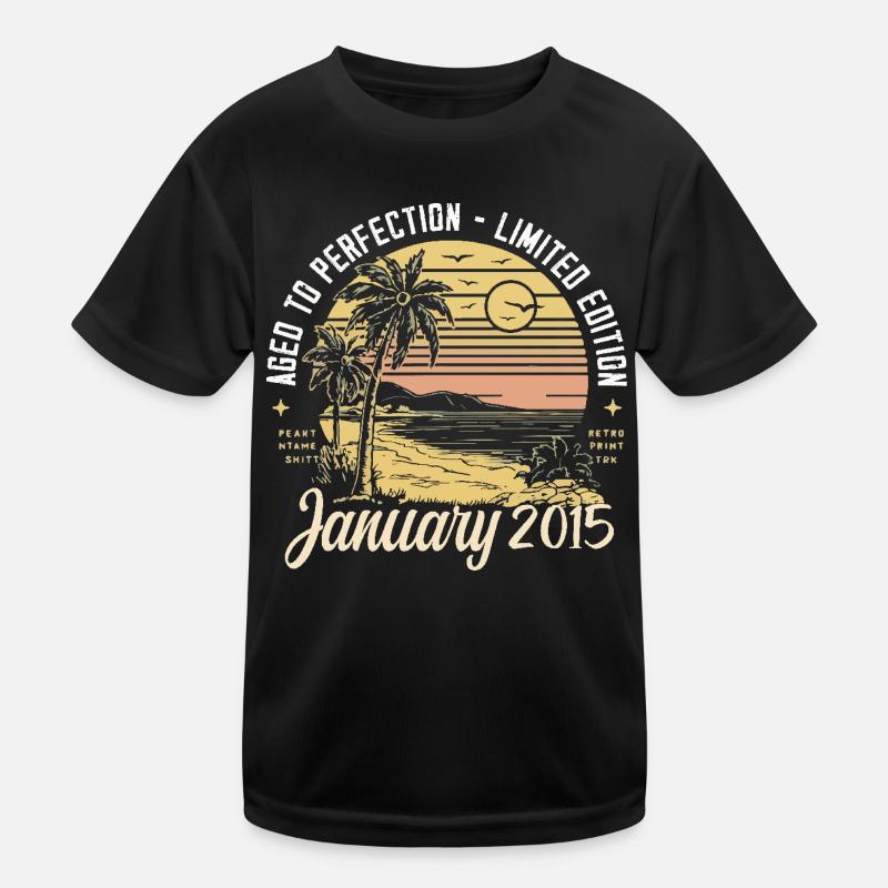 2015 Geburtstag Januar 2015 - Geschenk Januar 2015 Kinder Funktions-T-Shirt