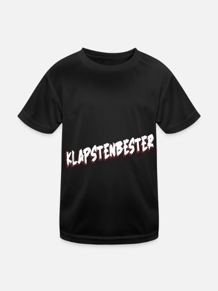 Sarkusmus Spruch Schwarzer Humor Lustiges Ironie - Kinder Funktions-T-Shirt - Schwarz - Vorne
