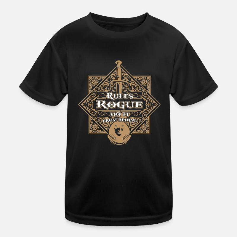 Rogue Rules RPG Game Kids Functional T-Shirt