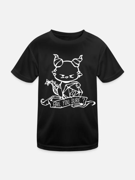Bist du sicher, dass RPG GAME - Kinder Funktions-T-Shirt - Schwarz - Vorne