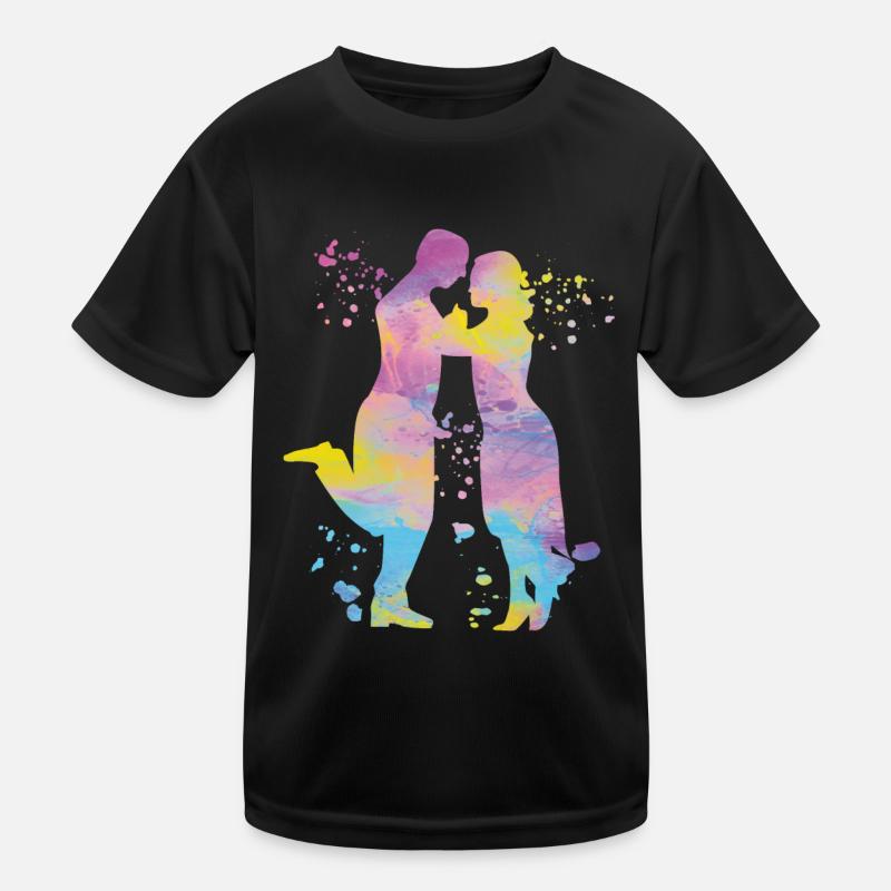 Argentine Tango Dancing Milonga Vals Kids Functional T-Shirt