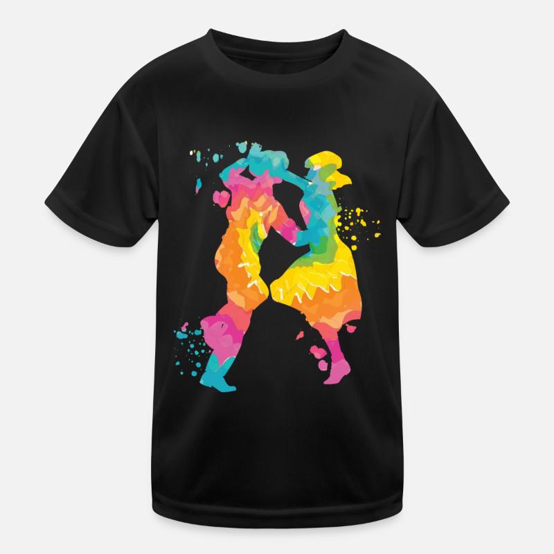 Tanzen Swing 60s Boogie Woogie Kinder Funktions-T-Shirt