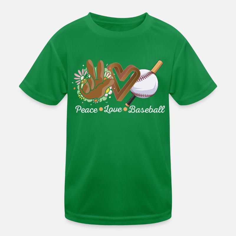Les filles de la paix aiment le baseball T-shirt sport Enfant