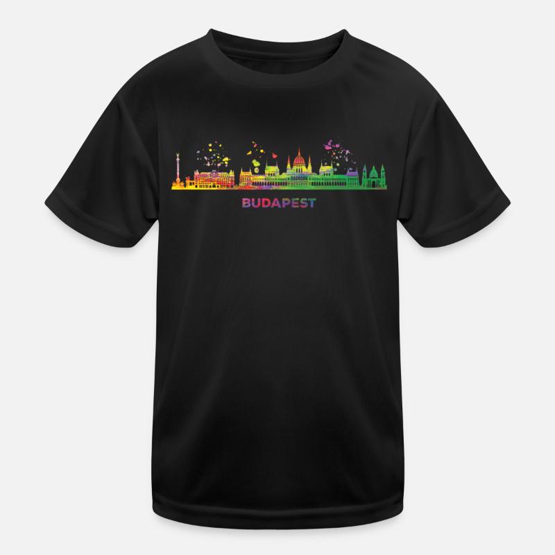 Budapester Skyline Budapest Kinder Funktions-T-Shirt