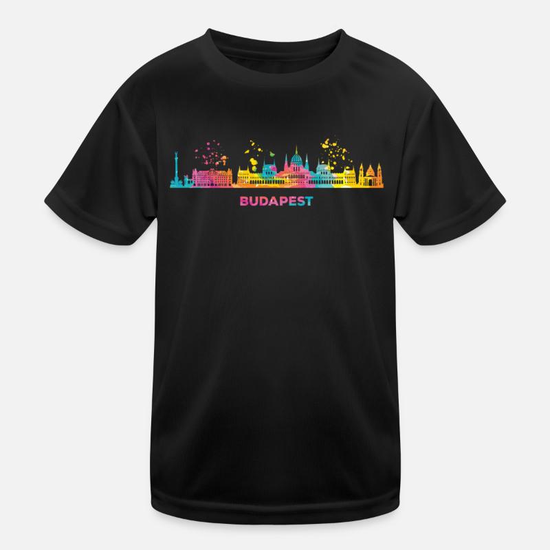 Budapester Skyline Budapest Kinder Funktions-T-Shirt