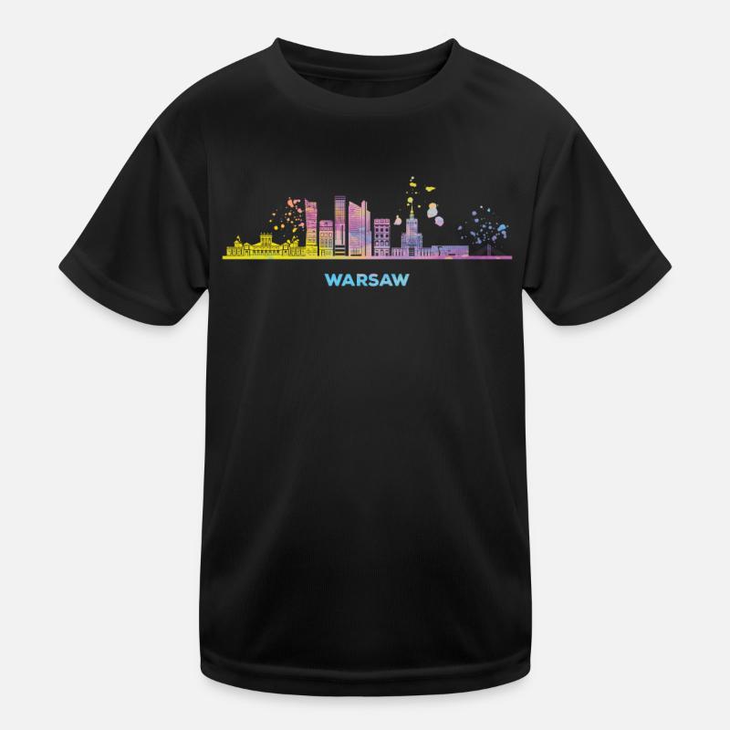 Warsaw Skyline Warsaw Kids Functional T-Shirt