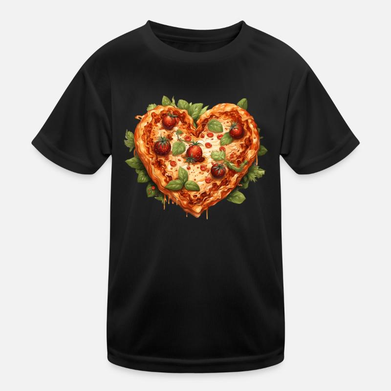 Pizza en forme de cœur T-shirt sport Enfant