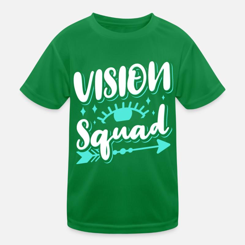 Augenarzt Brille Optometrist Vision Squad Kinder Funktions-T-Shirt