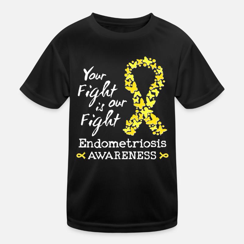 Dein Kampf ist unser Kampf gegen Endometriose Kinder Funktions-T-Shirt
