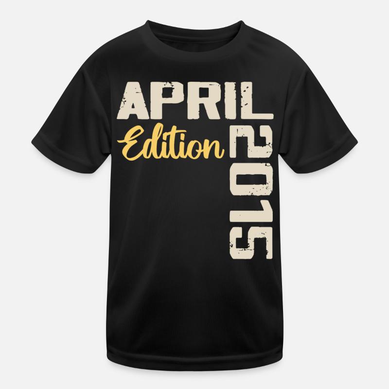9 Jahre Jubiläum April 2015 Geburtstagsgeschenk Kinder Funktions-T-Shirt