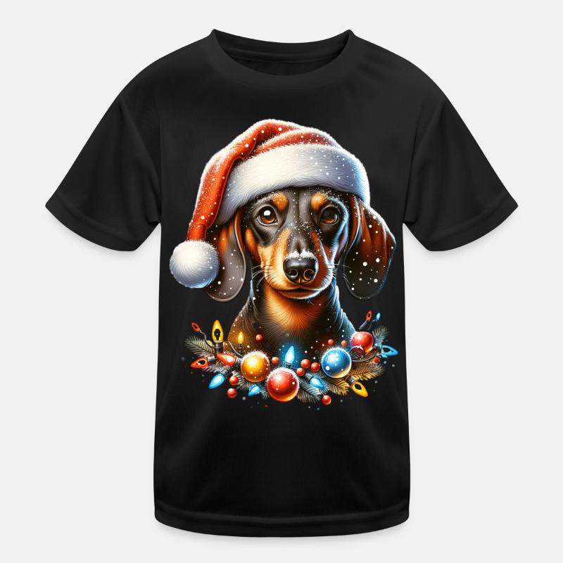 Dachshund Dogs Kids Functional T-Shirt
