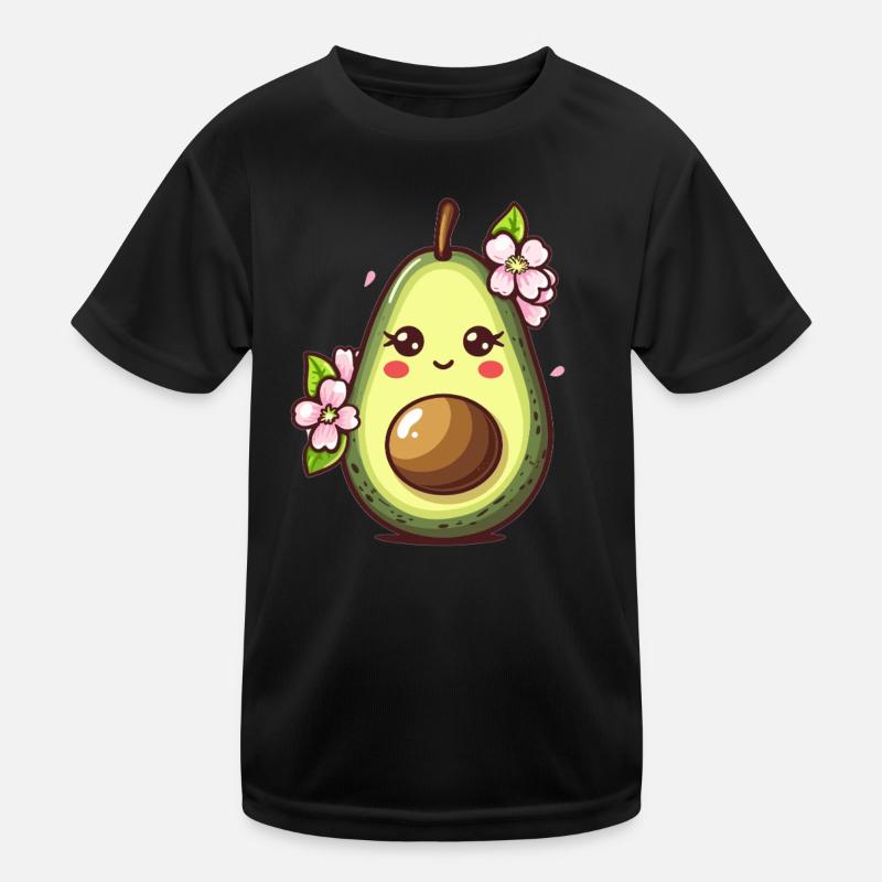 Aesthetic Avocado Fruit Kids Functional T-Shirt