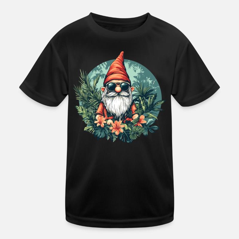 Cool Garden Gnome Kids Functional T-Shirt