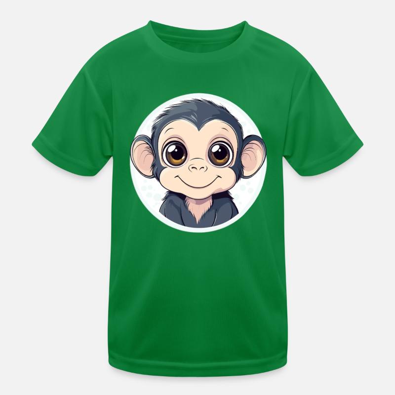 Funny baby monkey Kids Functional T-Shirt