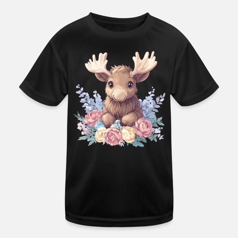 Mignon orignal avec des fleurs T-shirt sport Enfant