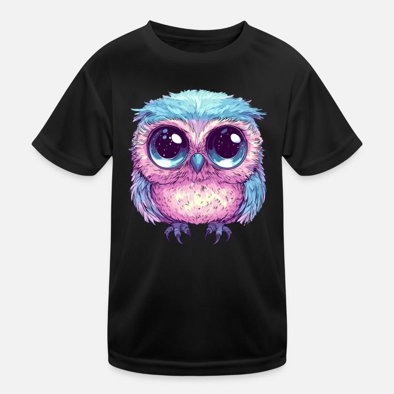 Hibou pastel mignon T-shirt sport Enfant