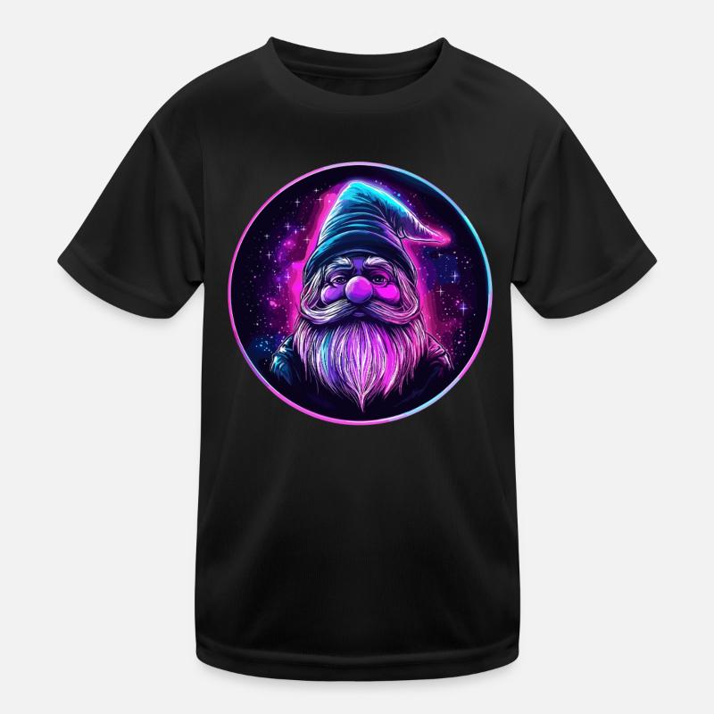 Fantasy Dwarf in Space Kids Functional T-Shirt