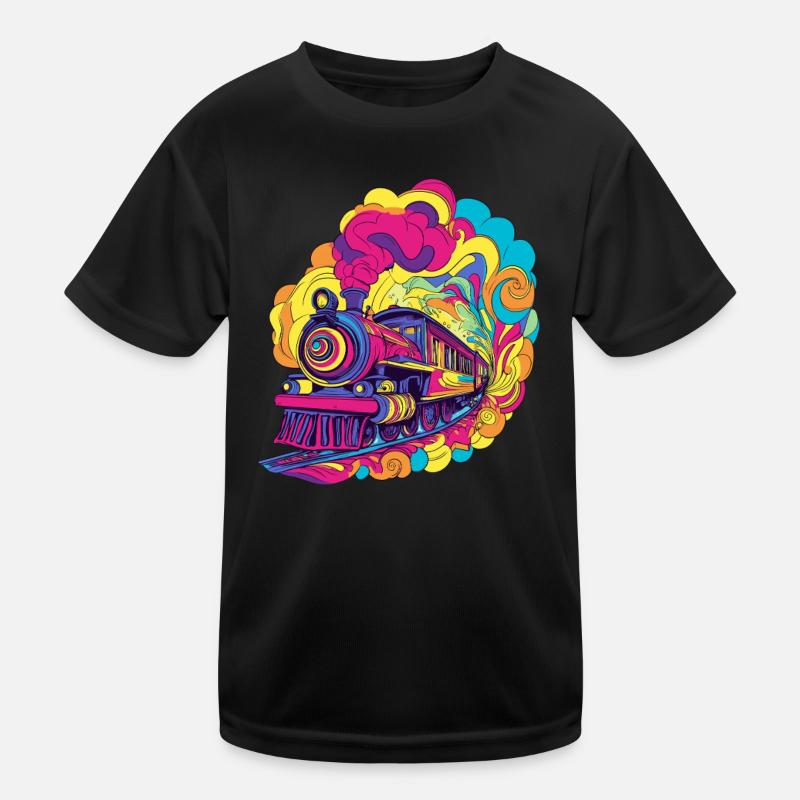 Train dans l’explosion des couleurs T-shirt sport Enfant