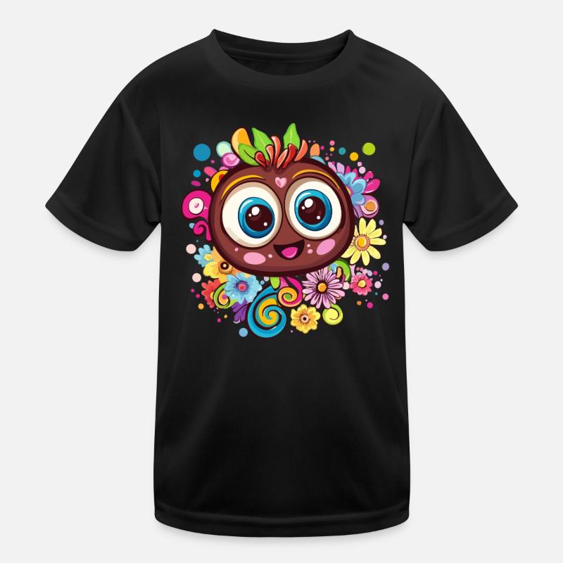 Colorful Chocolate Art Kids Functional T-Shirt