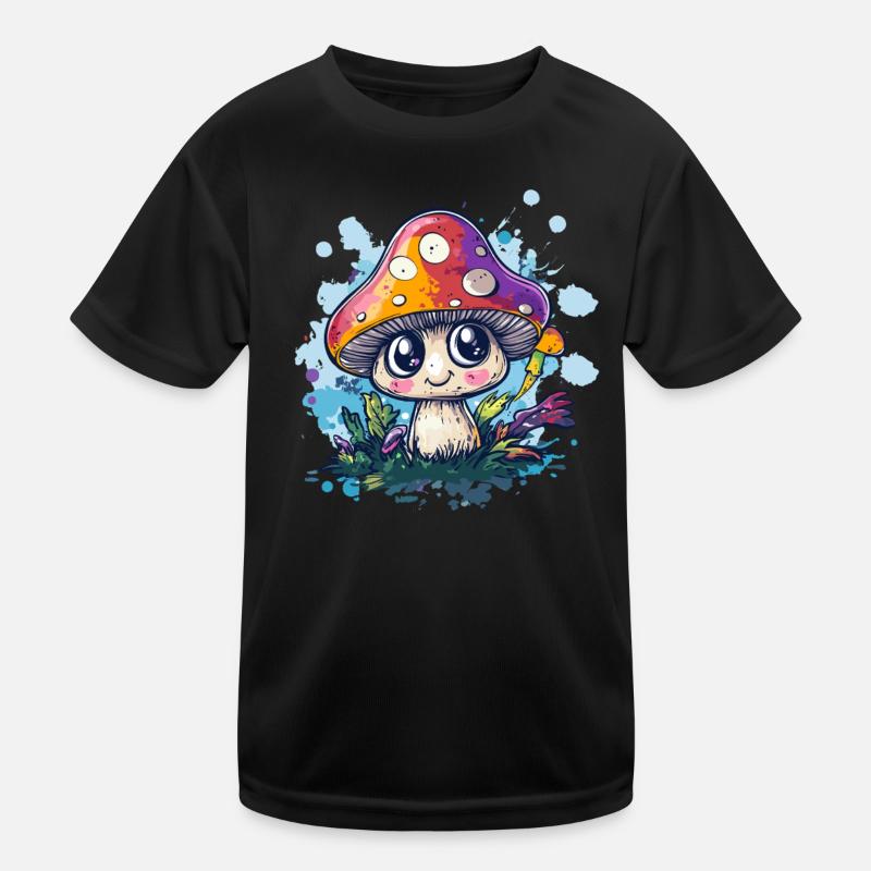 Magic mushroom in the enchanted forest Kids Functional T-Shirt