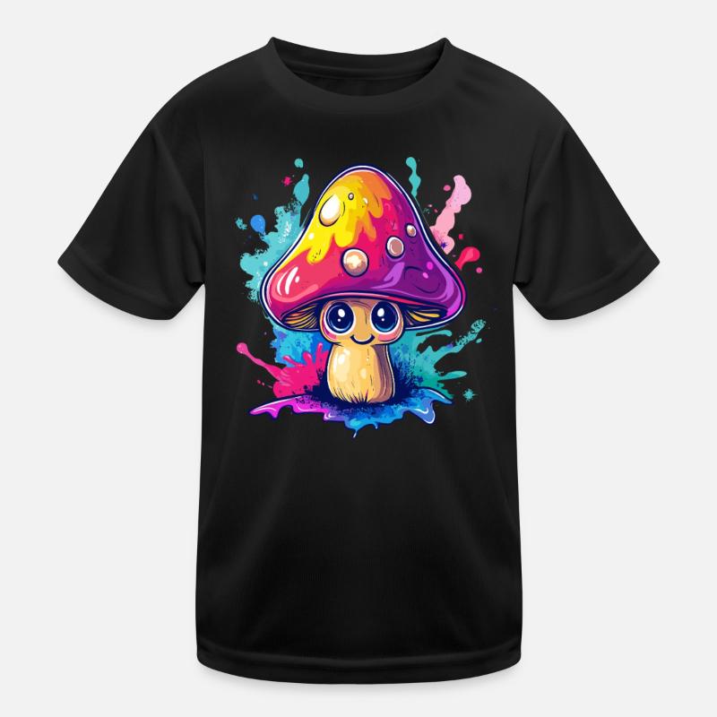 Bunter Glückspilz Kinder Funktions-T-Shirt