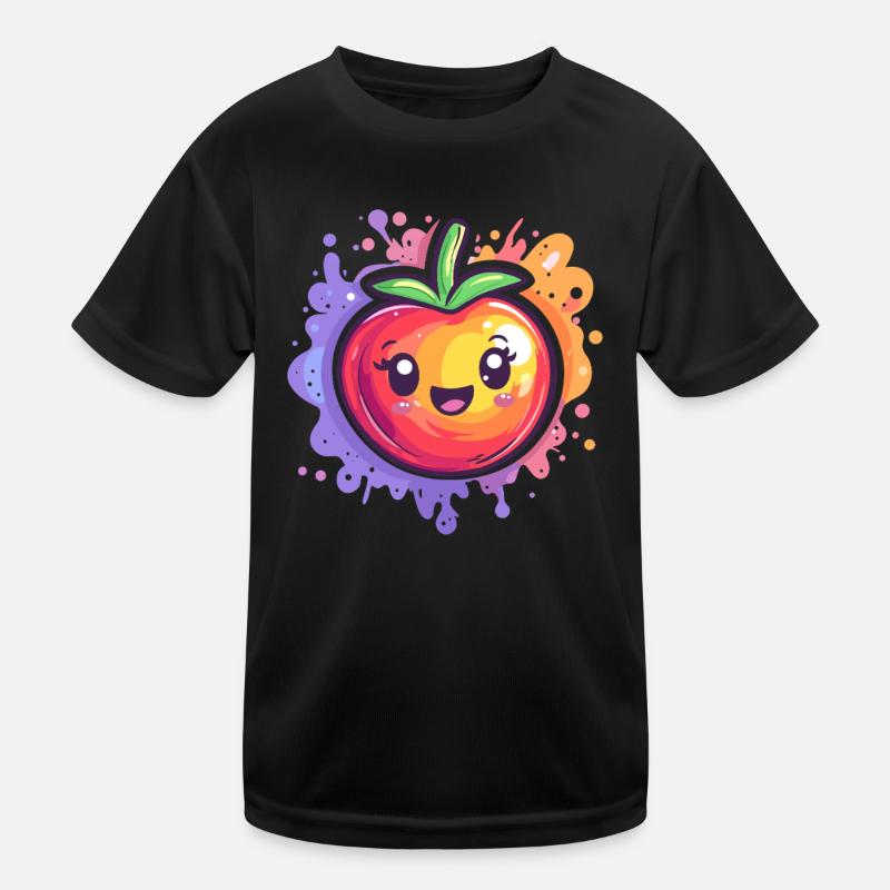Tomate mit Splash Kinder Funktions-T-Shirt