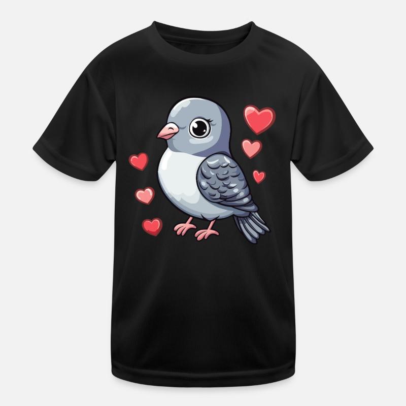 Taube voller Liebe Kinder Funktions-T-Shirt