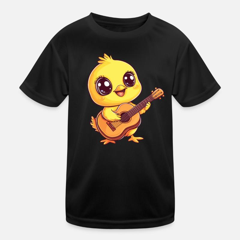 Chick joue de la guitare T-shirt sport Enfant